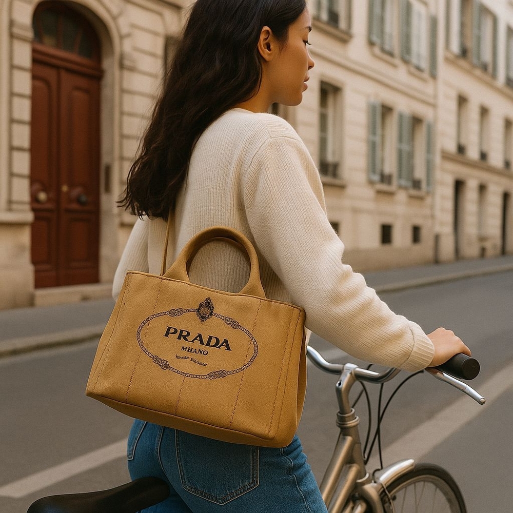Prada Tan Tote Bag